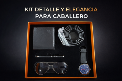KIT DETALLE Y ELEGANCIA PARA CABALLEROS 5 PCS