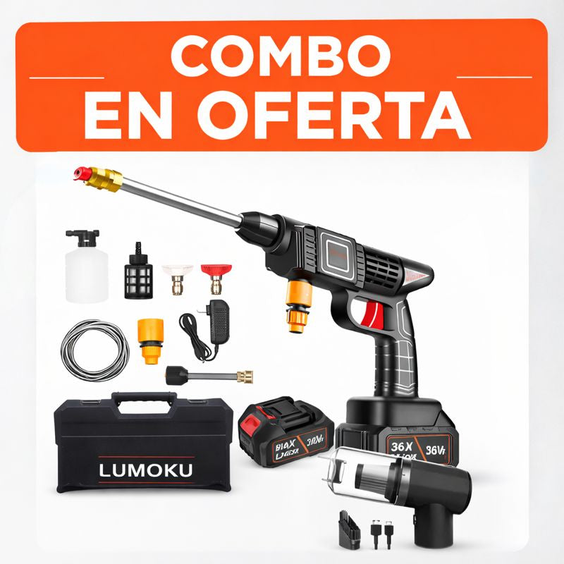 COMBO HIDROLAVADORA Y MINI ASPIRADORA