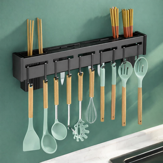 KIT ORGANIZADOR DE UTENSILIOS + CUCHARONES DE COCINA
