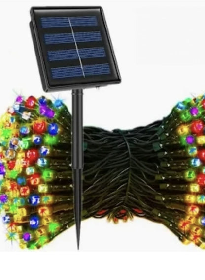 LUCES NAVIDAD CON PANEL SOLAR - RGB