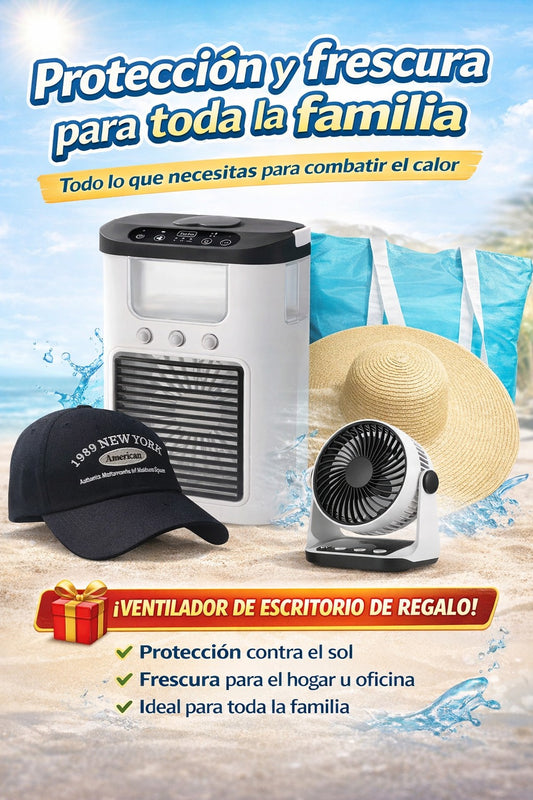 COMBO ANTI-CALOR 360° – Combate el Calor Total